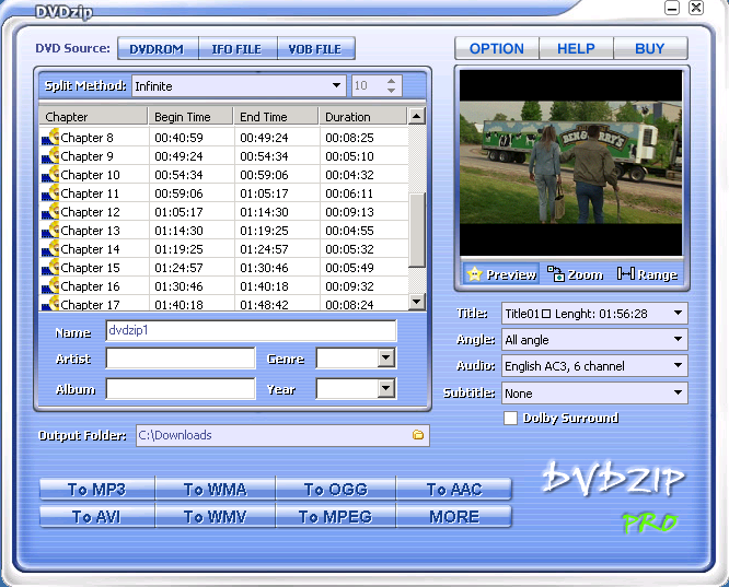 DVDZip Screenshot